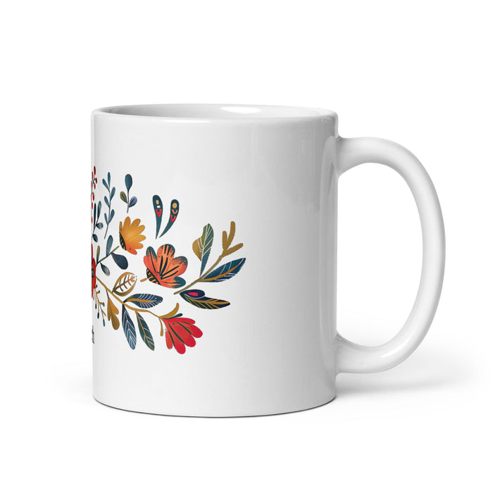 Arleth Exclusive Name Art Piece Home Office Work Coffee Mug Mexican Spanish Pride Gift Cup One - Of - A - Kind Calligraphy White Glossy Mug | A24 - Mexicada