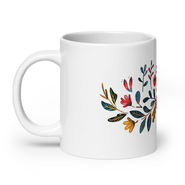 Arleth Exclusive Name Art Piece Home Office Work Coffee Mug Mexican Spanish Pride Gift Cup One - Of - A - Kind Calligraphy White Glossy Mug | A24 - Mexicada