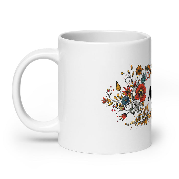 Arleth Exclusive Name Art Piece Home Office Work Coffee Mug Mexican Spanish Pride Gift Cup One - Of - A - Kind Calligraphy White Glossy Mug | A25 - Mexicada