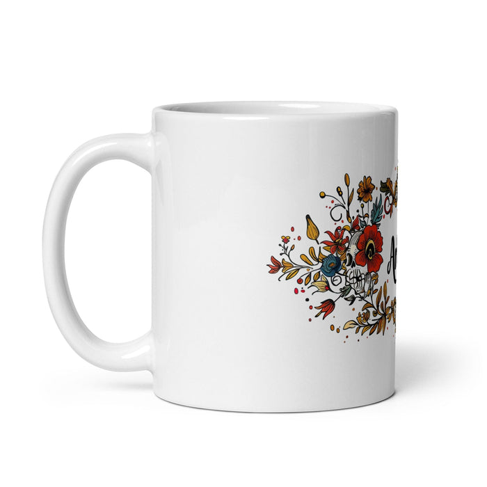 Arleth Exclusive Name Art Piece Home Office Work Coffee Mug Mexican Spanish Pride Gift Cup One-Of-A-Kind Calligraphy White Glossy Mug | A25 Mexicada