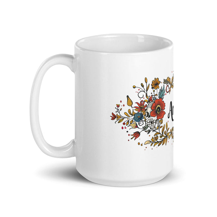 Arleth Exclusive Name Art Piece Home Office Work Coffee Mug Mexican Spanish Pride Gift Cup One-Of-A-Kind Calligraphy White Glossy Mug | A25 Mexicada