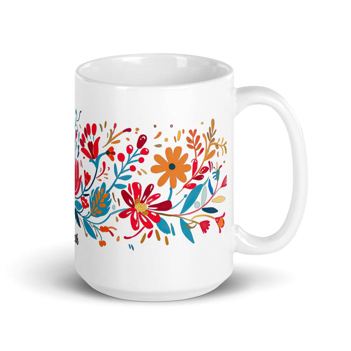 Arleth Exclusive Name Art Piece Home Office Work Coffee Mug Mexican Spanish Pride Gift Cup One-Of-A-Kind Calligraphy White Glossy Mug | A26 Mexicada 15 oz