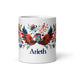 Arleth Exclusive Name Art Piece Home Office Work Coffee Mug Mexican Spanish Pride Gift Cup One - Of - A - Kind Calligraphy White Glossy Mug | A30 - Mexicada