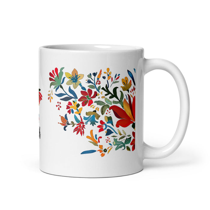 Arleth Exclusive Name Art Piece Home Office Work Coffee Mug Mexican Spanish Pride Gift Cup One - Of - A - Kind Calligraphy White Glossy Mug | A6 - Mexicada