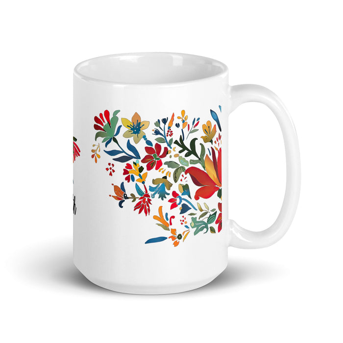 Arleth Exclusive Name Art Piece Home Office Work Coffee Mug Mexican Spanish Pride Gift Cup One - Of - A - Kind Calligraphy White Glossy Mug | A6 - Mexicada