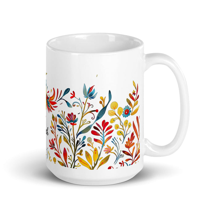 Arleth Exclusive Name Art Piece Home Office Work Coffee Mug Mexican Spanish Pride Gift Cup One - Of - A - Kind Calligraphy White Glossy Mug | A7 - Mexicada