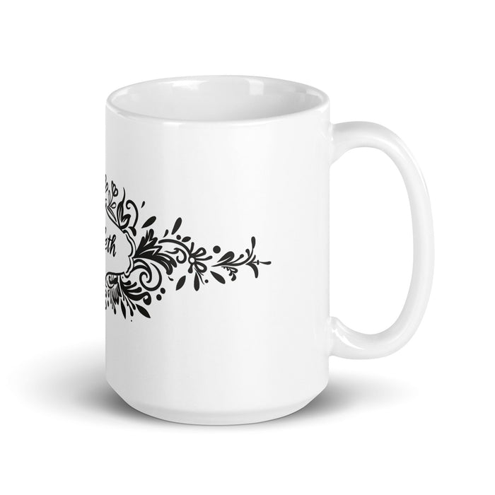 Arleth Exclusive Name Art Piece Home Office Work Coffee Mug Mexican Spanish Pride Gift Cup One - Of - A - Kind Calligraphy White Glossy Mug | A8 - Mexicada