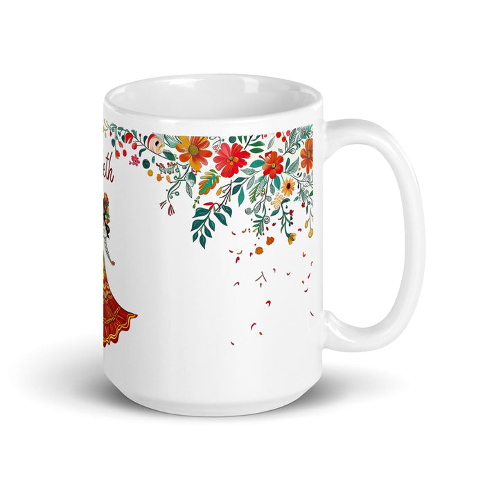 Arleth Exclusive Name Art Piece Home Office Work Coffee Mug Mexican Spanish Pride Gift Cup One - Of - A - Kind Calligraphy White Glossy Mug | A9 - Mexicada