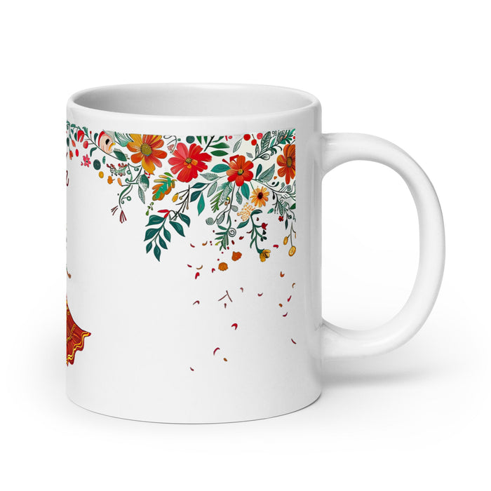 Arleth Exclusive Name Art Piece Home Office Work Coffee Mug Mexican Spanish Pride Gift Cup One - Of - A - Kind Calligraphy White Glossy Mug | A9 - Mexicada