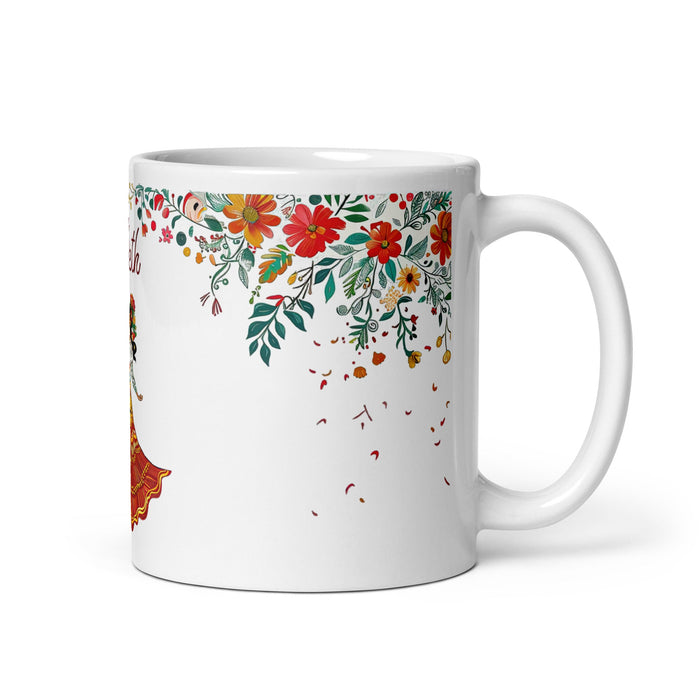 Arleth Exclusive Name Art Piece Home Office Work Coffee Mug Mexican Spanish Pride Gift Cup One - Of - A - Kind Calligraphy White Glossy Mug | A9 - Mexicada