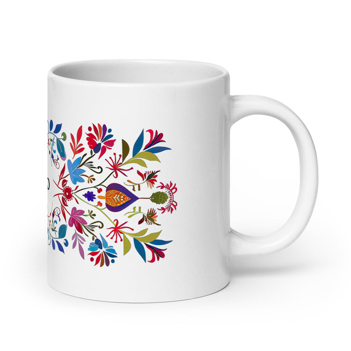 Arturo Exclusive Name Art Piece Home Office Work Coffee Mug Mexican Spanish Pride Gift Cup One - Of - A - Kind Calligraphy White Glossy Mug | A2 - Mexicada