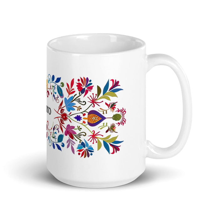 Arturo Exclusive Name Art Piece Home Office Work Coffee Mug Mexican Spanish Pride Gift Cup One-Of-A-Kind Calligraphy White Glossy Mug | A2 Mexicada 15 oz