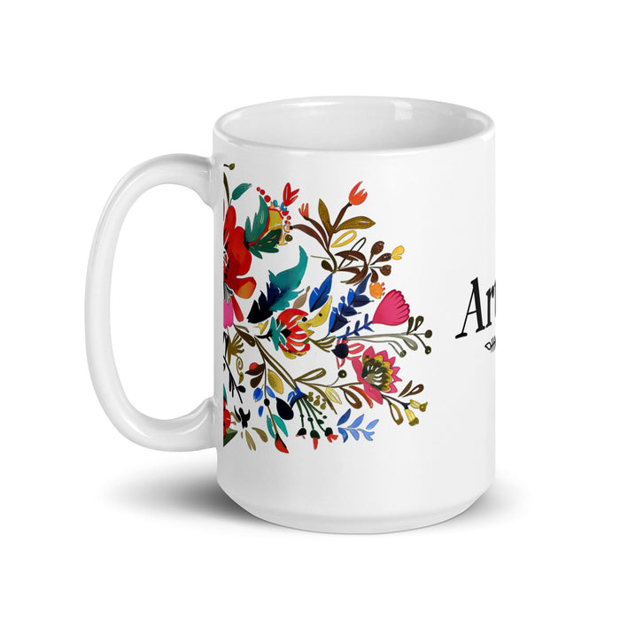 Arturo Exclusive Name Art Piece Home Office Work Coffee Mug Mexican Spanish Pride Gift Cup One - Of - A - Kind Calligraphy White Glossy Mug | A3 - Mexicada