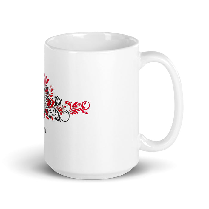 Arya Exclusive Name Art Piece Home Office Work Coffee Mug Mexican Spanish Pride Gift Cup One - Of - A - Kind Calligraphy White Glossy Mug | A12 - Mexicada