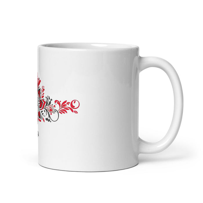 Arya Exclusive Name Art Piece Home Office Work Coffee Mug Mexican Spanish Pride Gift Cup One - Of - A - Kind Calligraphy White Glossy Mug | A12 - Mexicada