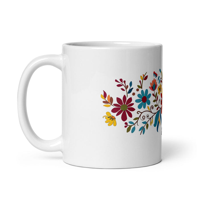 Arya Exclusive Name Art Piece Home Office Work Coffee Mug Mexican Spanish Pride Gift Cup One-Of-A-Kind Calligraphy White Glossy Mug | A14 Mexicada