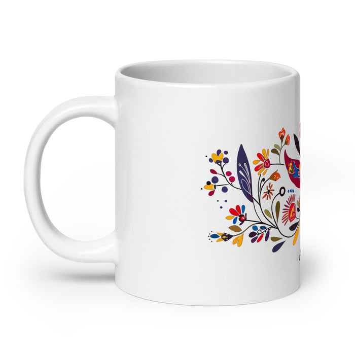 Arya Exclusive Name Art Piece Home Office Work Coffee Mug Mexican Spanish Pride Gift Cup One - Of - A - Kind Calligraphy White Glossy Mug | A15 - Mexicada