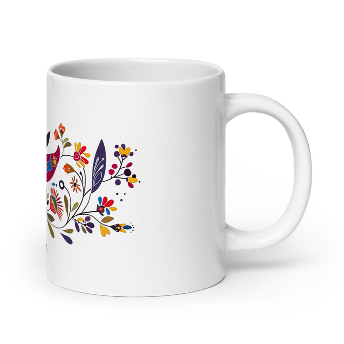 Arya Exclusive Name Art Piece Home Office Work Coffee Mug Mexican Spanish Pride Gift Cup One - Of - A - Kind Calligraphy White Glossy Mug | A15 - Mexicada