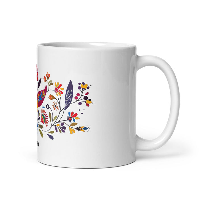 Arya Exclusive Name Art Piece Home Office Work Coffee Mug Mexican Spanish Pride Gift Cup One - Of - A - Kind Calligraphy White Glossy Mug | A15 - Mexicada