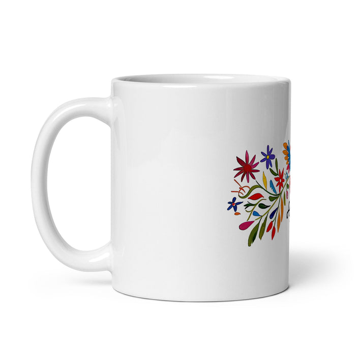 Arya Exclusive Name Art Piece Home Office Work Coffee Mug Mexican Spanish Pride Gift Cup One - Of - A - Kind Calligraphy White Glossy Mug | A19 - Mexicada