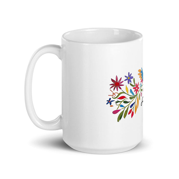 Arya Exclusive Name Art Piece Home Office Work Coffee Mug Mexican Spanish Pride Gift Cup One-Of-A-Kind Calligraphy White Glossy Mug | A19 Mexicada