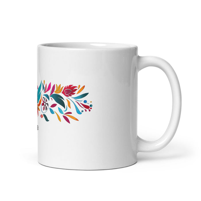 Arya Exclusive Name Art Piece Home Office Work Coffee Mug Mexican Spanish Pride Gift Cup One - Of - A - Kind Calligraphy White Glossy Mug | A20 - Mexicada