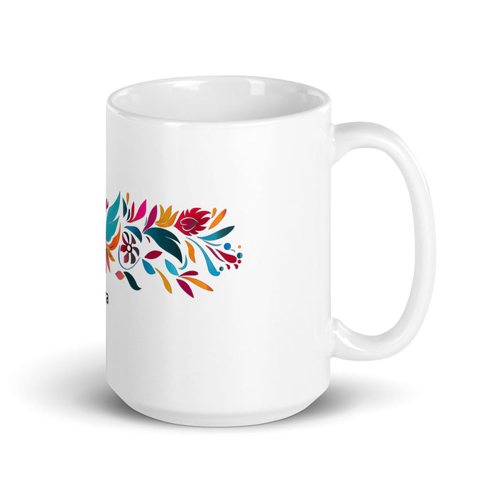 Arya Exclusive Name Art Piece Home Office Work Coffee Mug Mexican Spanish Pride Gift Cup One - Of - A - Kind Calligraphy White Glossy Mug | A20 - Mexicada