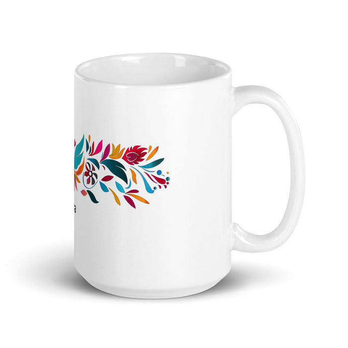 Arya Exclusive Name Art Piece Home Office Work Coffee Mug Mexican Spanish Pride Gift Cup One-Of-A-Kind Calligraphy White Glossy Mug | A20 Mexicada 15 oz