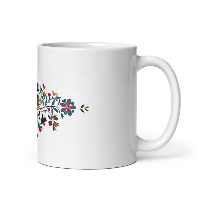 Arya Exclusive Name Art Piece Home Office Work Coffee Mug Mexican Spanish Pride Gift Cup One - Of - A - Kind Calligraphy White Glossy Mug | A22 - Mexicada