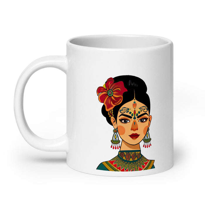 Arya Exclusive Name Art Piece Home Office Work Coffee Mug Mexican Spanish Pride Gift Cup One - Of - A - Kind Calligraphy White Glossy Mug | A9 - Mexicada