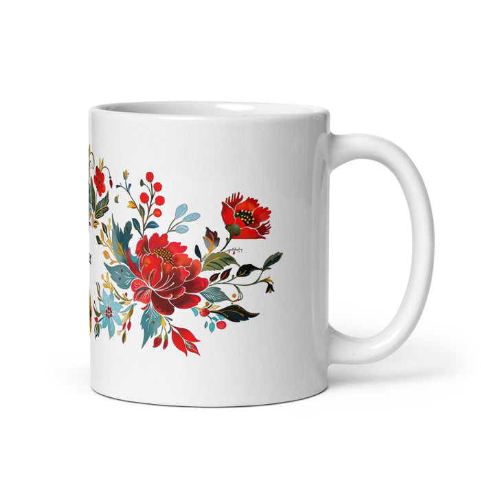 Asher Exclusive Name Art Piece Home Office Work Coffee Mug Mexican Spanish Pride Gift Cup One-Of-A-Kind Calligraphy White Glossy Mug | A11 Mexicada 11 oz