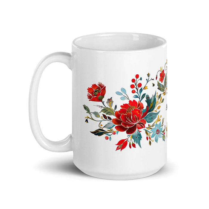 Asher Exclusive Name Art Piece Home Office Work Coffee Mug Mexican Spanish Pride Gift Cup One-Of-A-Kind Calligraphy White Glossy Mug | A11 Mexicada