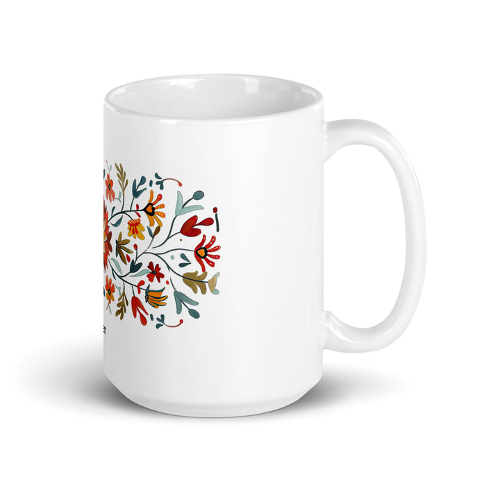 Asher Exclusive Name Art Piece Home Office Work Coffee Mug Mexican Spanish Pride Gift Cup One - Of - A - Kind Calligraphy White Glossy Mug | A15 - Mexicada