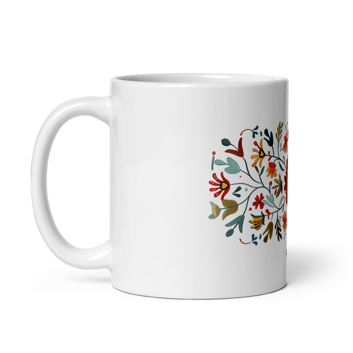 Asher Exclusive Name Art Piece Home Office Work Coffee Mug Mexican Spanish Pride Gift Cup One - Of - A - Kind Calligraphy White Glossy Mug | A15 - Mexicada