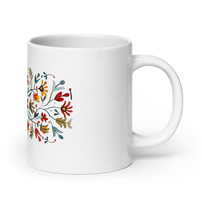 Asher Exclusive Name Art Piece Home Office Work Coffee Mug Mexican Spanish Pride Gift Cup One - Of - A - Kind Calligraphy White Glossy Mug | A15 - Mexicada