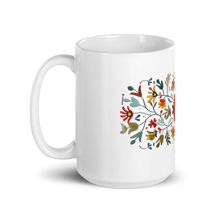 Asher Exclusive Name Art Piece Home Office Work Coffee Mug Mexican Spanish Pride Gift Cup One-Of-A-Kind Calligraphy White Glossy Mug | A15 Mexicada