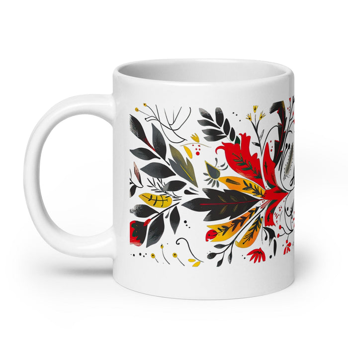 Asher Exclusive Name Art Piece Home Office Work Coffee Mug Mexican Spanish Pride Gift Cup One-Of-A-Kind Calligraphy White Glossy Mug | A16 Mexicada