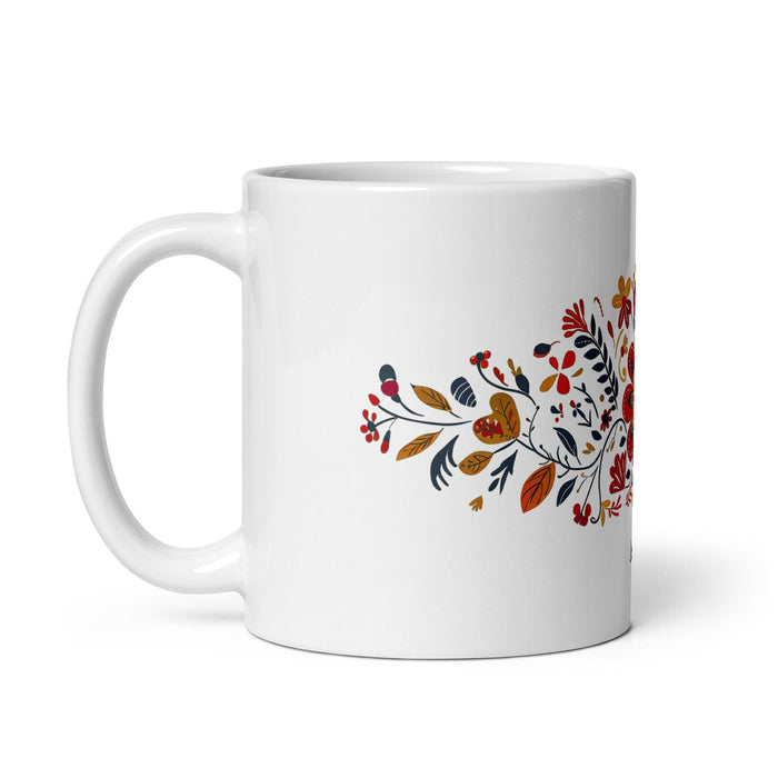 Asher Exclusive Name Art Piece Home Office Work Coffee Mug Mexican Spanish Pride Gift Cup One-Of-A-Kind Calligraphy White Glossy Mug | A21 Mexicada