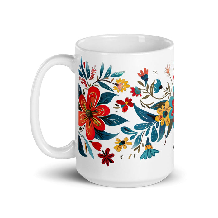 Asher Exclusive Name Art Piece Home Office Work Coffee Mug Mexican Spanish Pride Gift Cup One-Of-A-Kind Calligraphy White Glossy Mug | A24 Mexicada