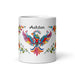 Ashton Exclusive Name Art Piece Home Office Work Coffee Mug Mexican Spanish Pride Gift Cup One - Of - A - Kind Calligraphy White Glossy Mug | A1 - Mexicada