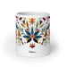 Ashton Exclusive Name Art Piece Home Office Work Coffee Mug Mexican Spanish Pride Gift Cup One - Of - A - Kind Calligraphy White Glossy Mug | A11 - Mexicada