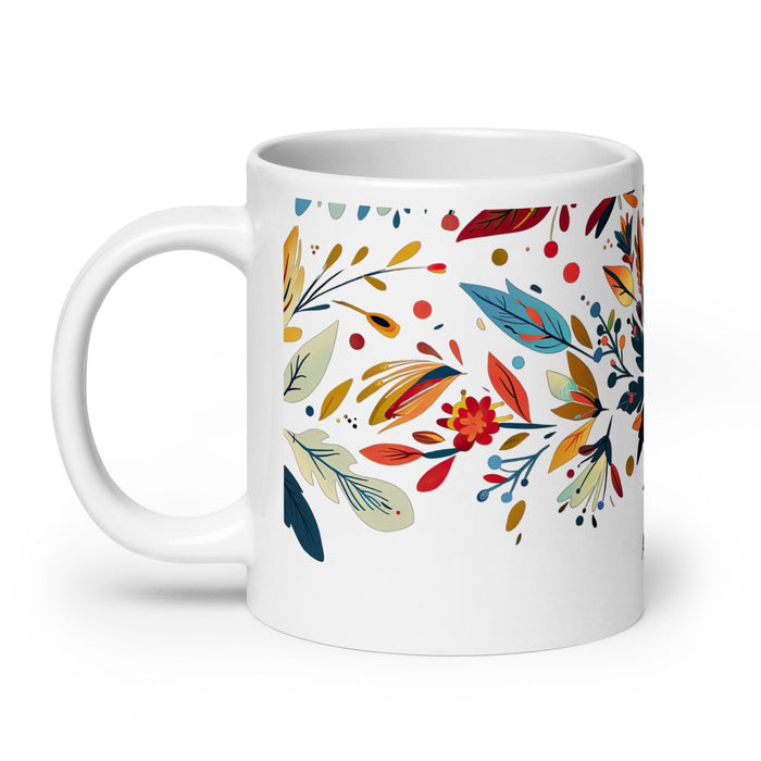 Ashton Exclusive Name Art Piece Home Office Work Coffee Mug Mexican Spanish Pride Gift Cup One - Of - A - Kind Calligraphy White Glossy Mug | A11 - Mexicada