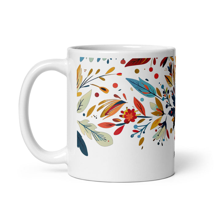 Ashton Exclusive Name Art Piece Home Office Work Coffee Mug Mexican Spanish Pride Gift Cup One - Of - A - Kind Calligraphy White Glossy Mug | A11 - Mexicada