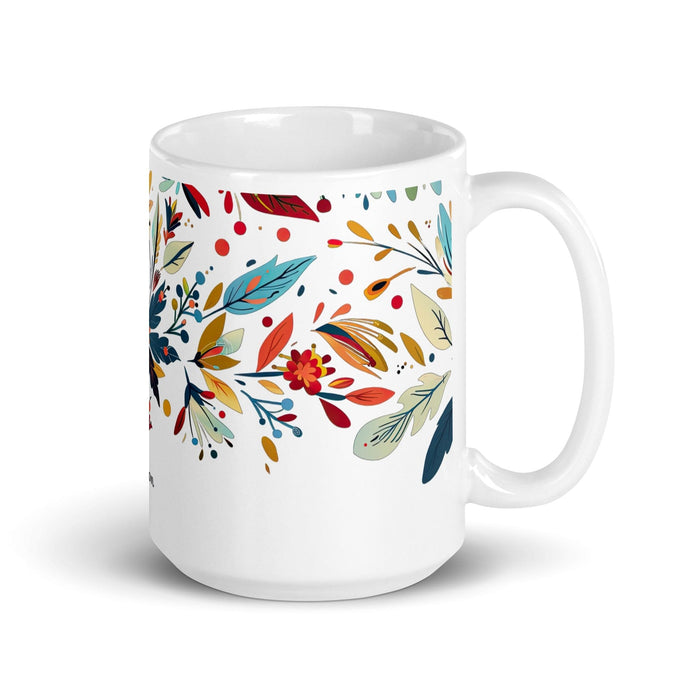 Ashton Exclusive Name Art Piece Home Office Work Coffee Mug Mexican Spanish Pride Gift Cup One-Of-A-Kind Calligraphy White Glossy Mug | A11 Mexicada 15 oz