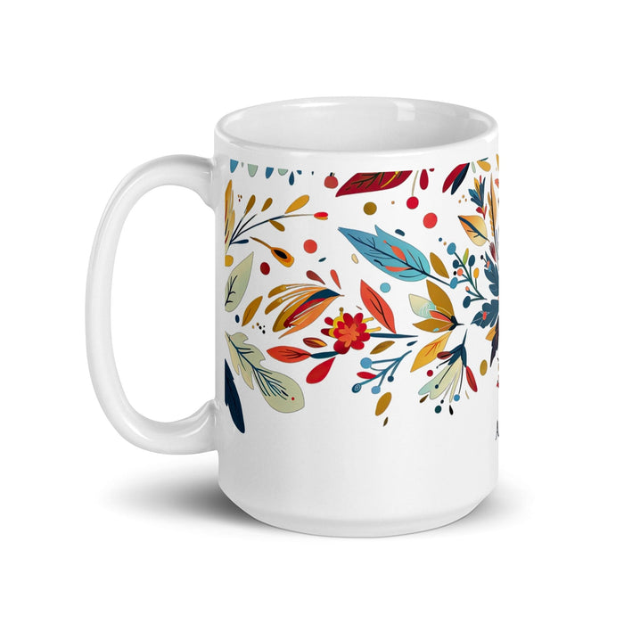 Ashton Exclusive Name Art Piece Home Office Work Coffee Mug Mexican Spanish Pride Gift Cup One-Of-A-Kind Calligraphy White Glossy Mug | A11 Mexicada