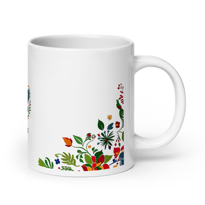 Ashton Exclusive Name Art Piece Home Office Work Coffee Mug Mexican Spanish Pride Gift Cup One-Of-A-Kind Calligraphy White Glossy Mug | A12 Mexicada 20 oz