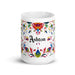 Ashton Exclusive Name Art Piece Home Office Work Coffee Mug Mexican Spanish Pride Gift Cup One - Of - A - Kind Calligraphy White Glossy Mug | A13 - Mexicada