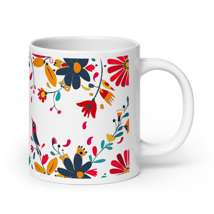 Ashton Exclusive Name Art Piece Home Office Work Coffee Mug Mexican Spanish Pride Gift Cup One - Of - A - Kind Calligraphy White Glossy Mug | A14 - Mexicada