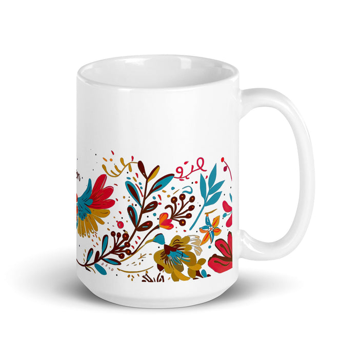 Ashton Exclusive Name Art Piece Home Office Work Coffee Mug Mexican Spanish Pride Gift Cup One - Of - A - Kind Calligraphy White Glossy Mug | A15 - Mexicada