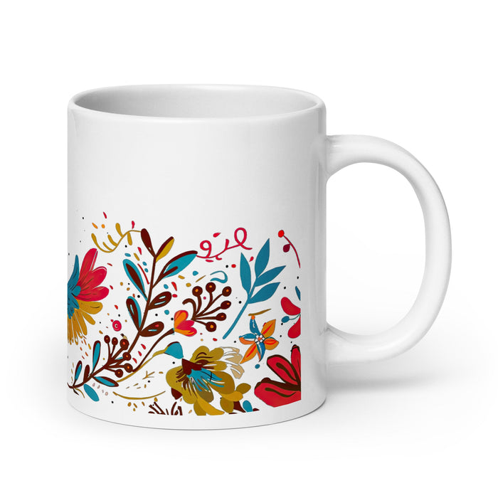 Ashton Exclusive Name Art Piece Home Office Work Coffee Mug Mexican Spanish Pride Gift Cup One - Of - A - Kind Calligraphy White Glossy Mug | A15 - Mexicada